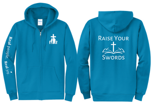 Real Joy Blue Full-Zip Hoodie