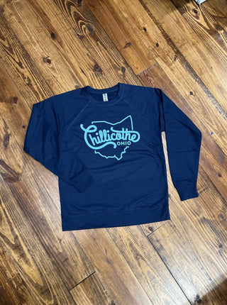 Chillicothe, Ohio Script Lightweight Terry Crewneck