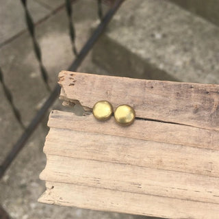 Brass Dots Earrings