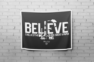 BELIEVE Wall Flag