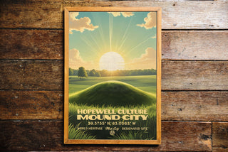 World Heritage: Mound City Poster Print