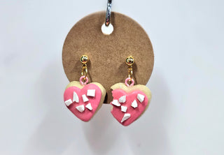 Chilli-Crafty: Valentine Heart Shaped Sugar Cookie Earrings