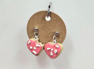 Chilli-Crafty: Valentine Heart Shaped Sugar Cookie Earrings