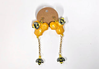 Chilli-Crafty: Honeycomb Earrings