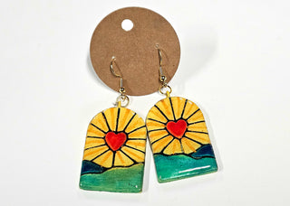 Chilli-Crafty: Great Seal Heart Earrings