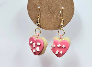 Chilli-Crafty: Valentine Heart Shaped Sugar Cookie Earrings