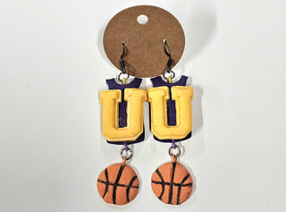 Chilli-Crafty: Unioto Basketball Jersey Earrings