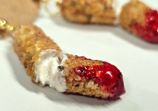 Chilli-Crafty: Fried Mozzarella Cheese Stick Earrings