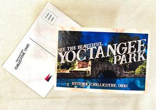 Yoctangee Park Bridge - Postcard