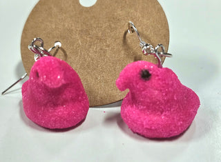 Chilli-Crafty: Marshmallow Chick Earrings