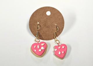 Chilli-Crafty: Valentine Heart Shaped Sugar Cookie Earrings