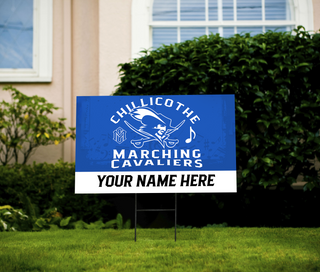 Marching Cavaliers Yard Sign with Stakes