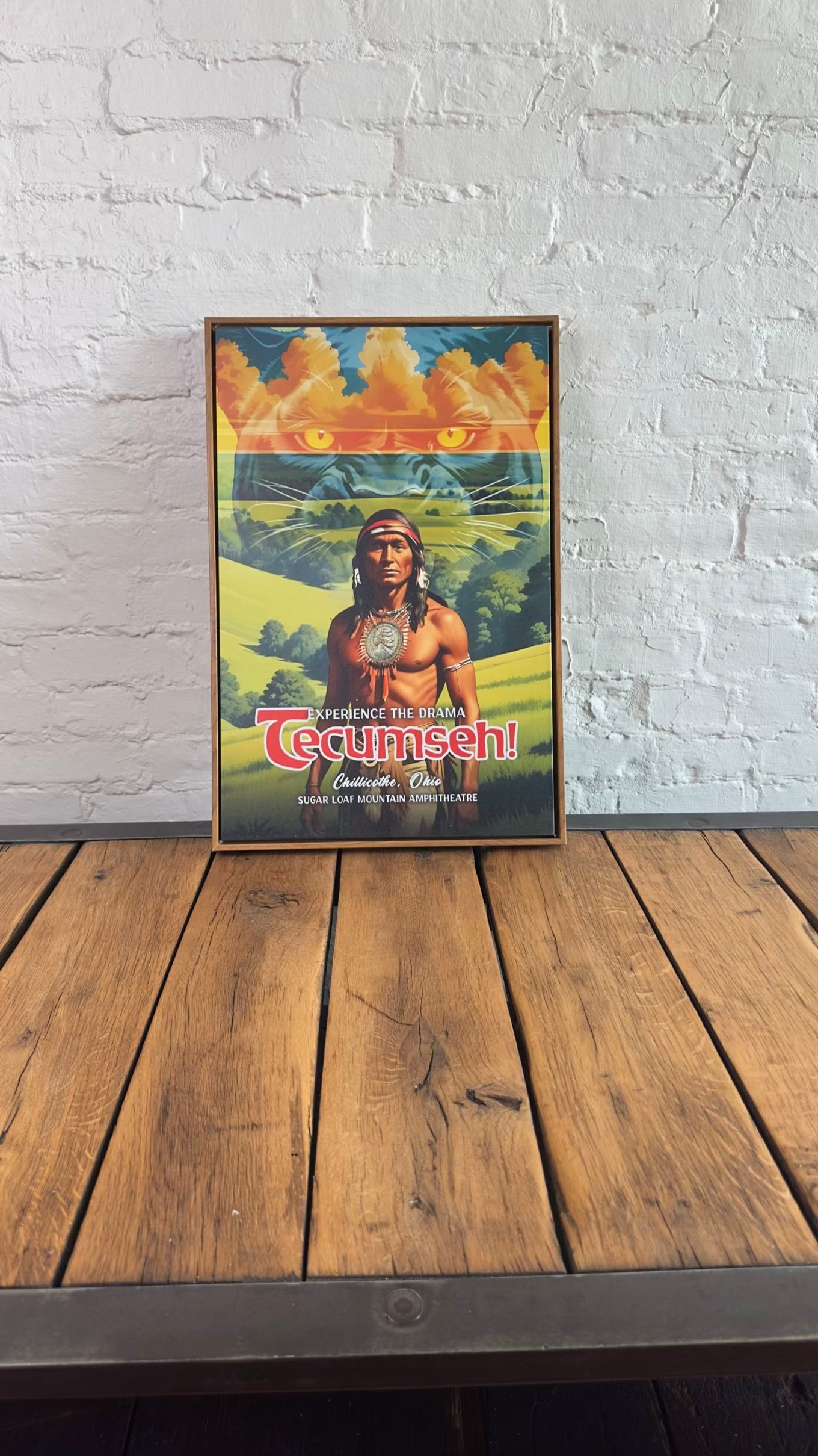 Tecumseh! Framed Canvas