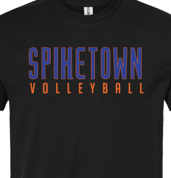 Spiketown Volleyball Black Tee (YOUTH)