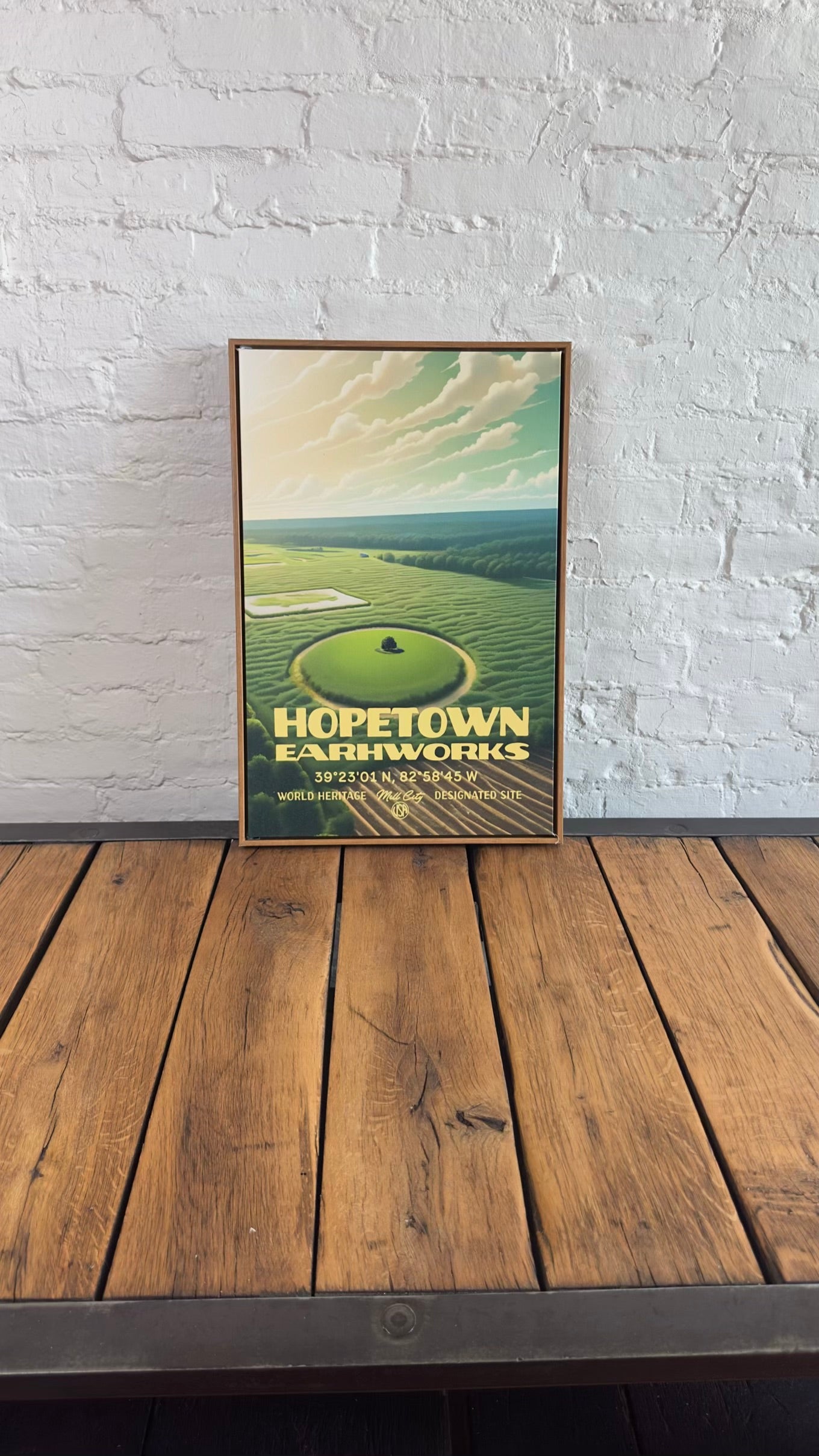 World Heritage: Hopetown Earthworks Framed Canvas