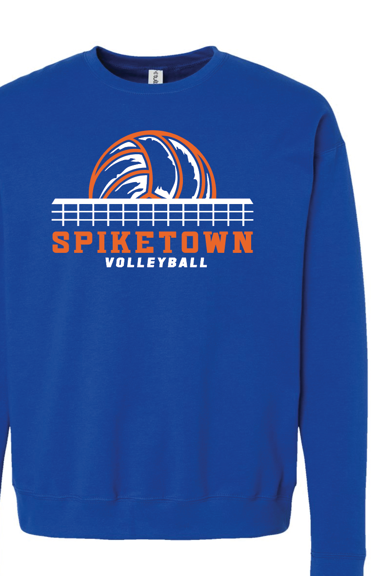 Spiketown Volleyball Net Crewneck Sweatshirt (YOUTH)