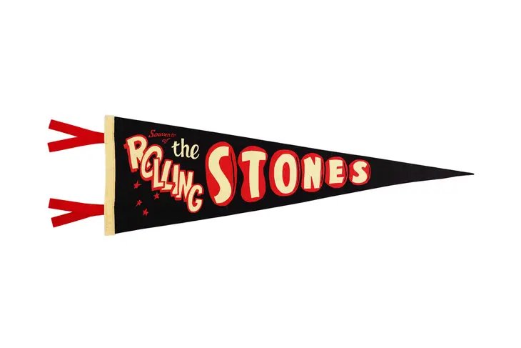 Souvenir of the Rolling Stones Pennant