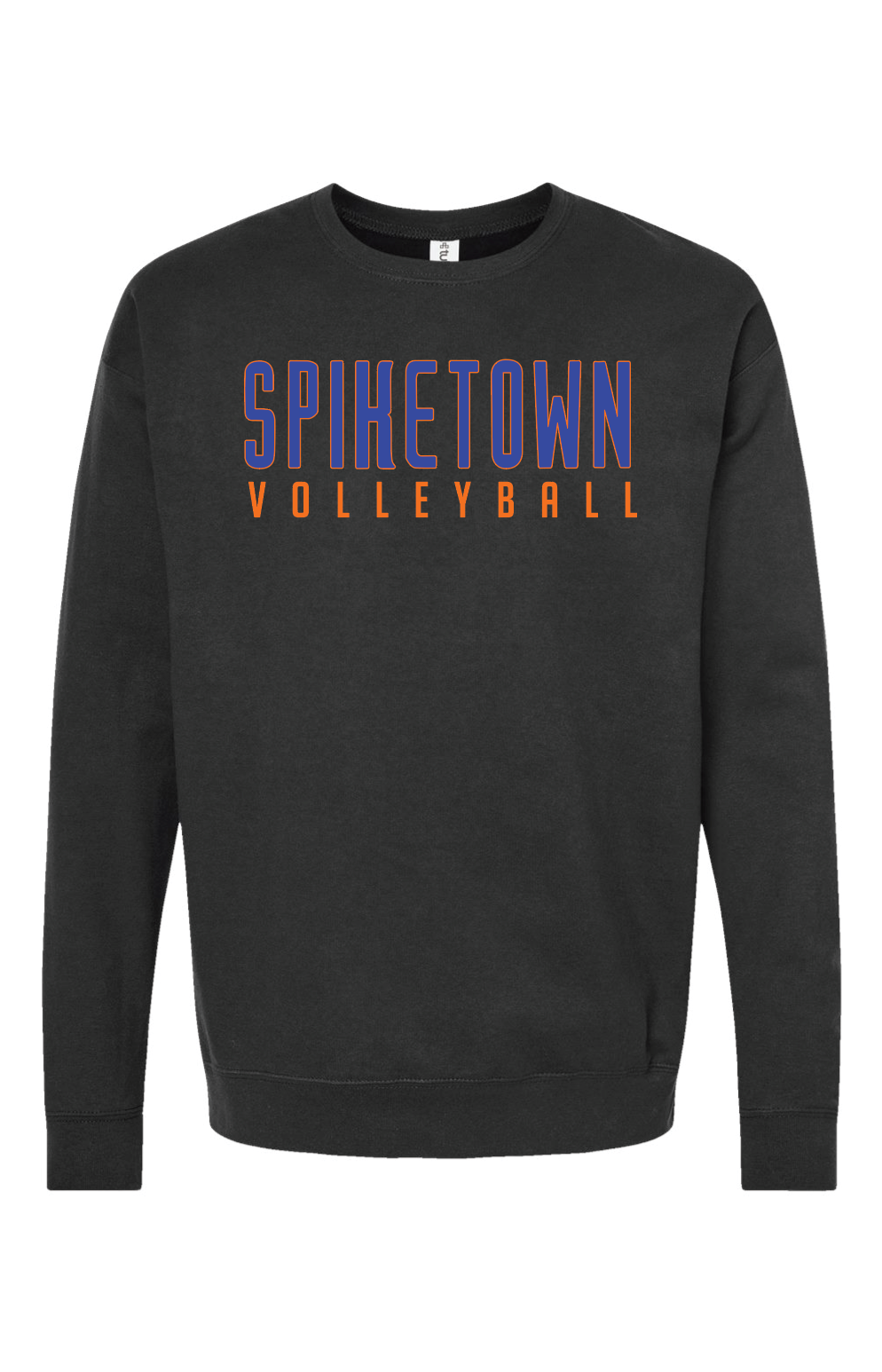 Spiketown Volleyball Black Crewneck Sweatshirt