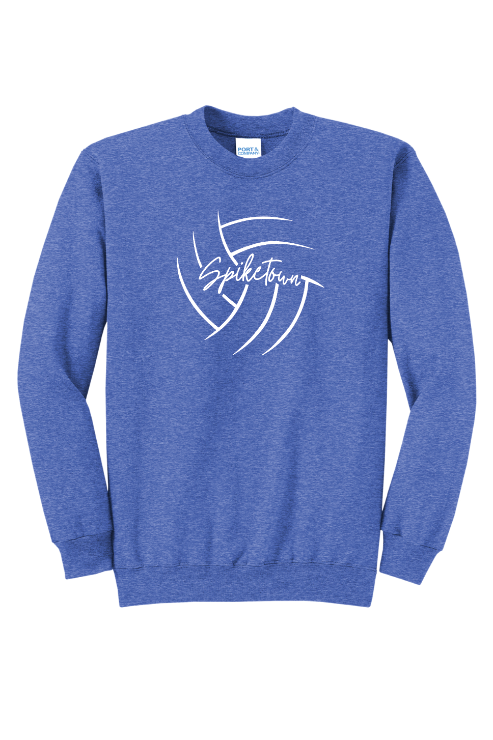 Spiketown Script Volleyball Crewneck Sweatshirt