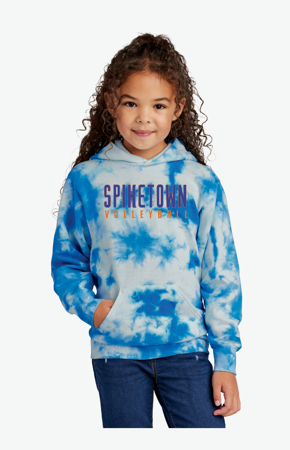 Spiketown Volleyball Tie-Dye Hoodie (YOUTH)