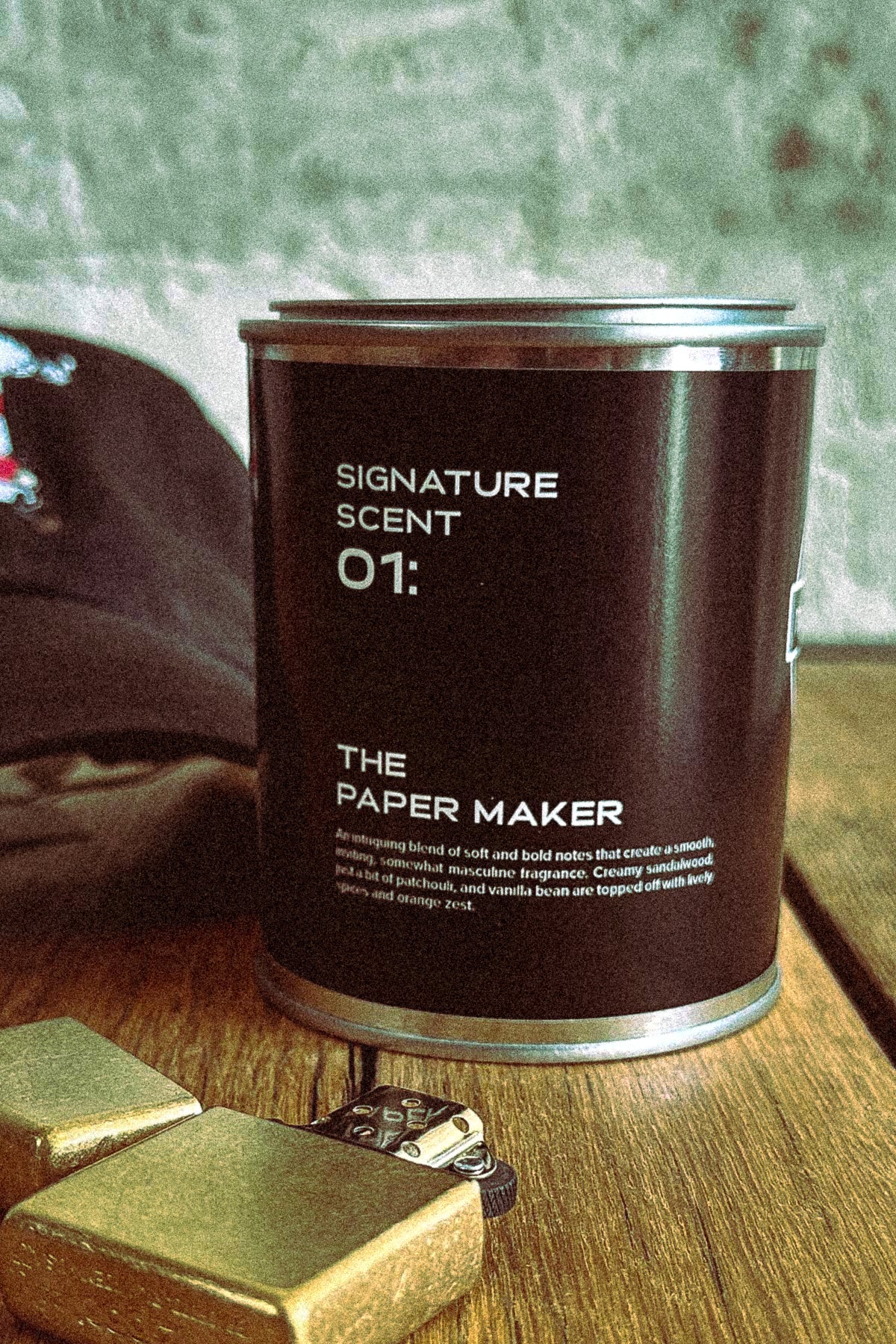 The Paper Maker | 1 Pint (16oz) Tin Soy Candle