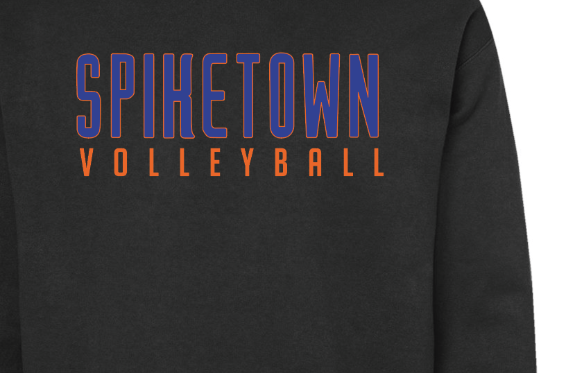 Spiketown Volleyball Black Hoodie (YOUTH)