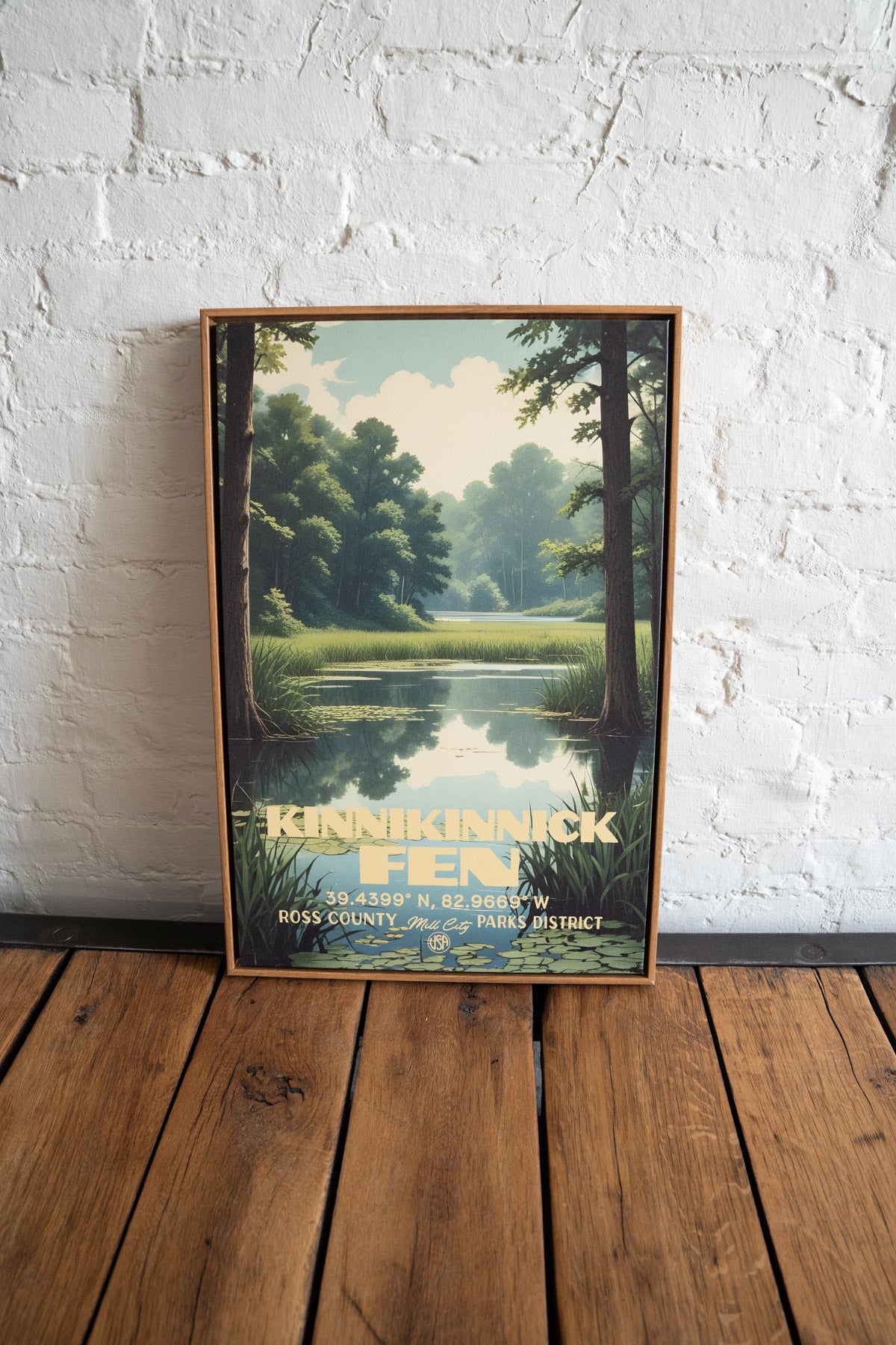 Kinnikinnick Fen Framed Canvas