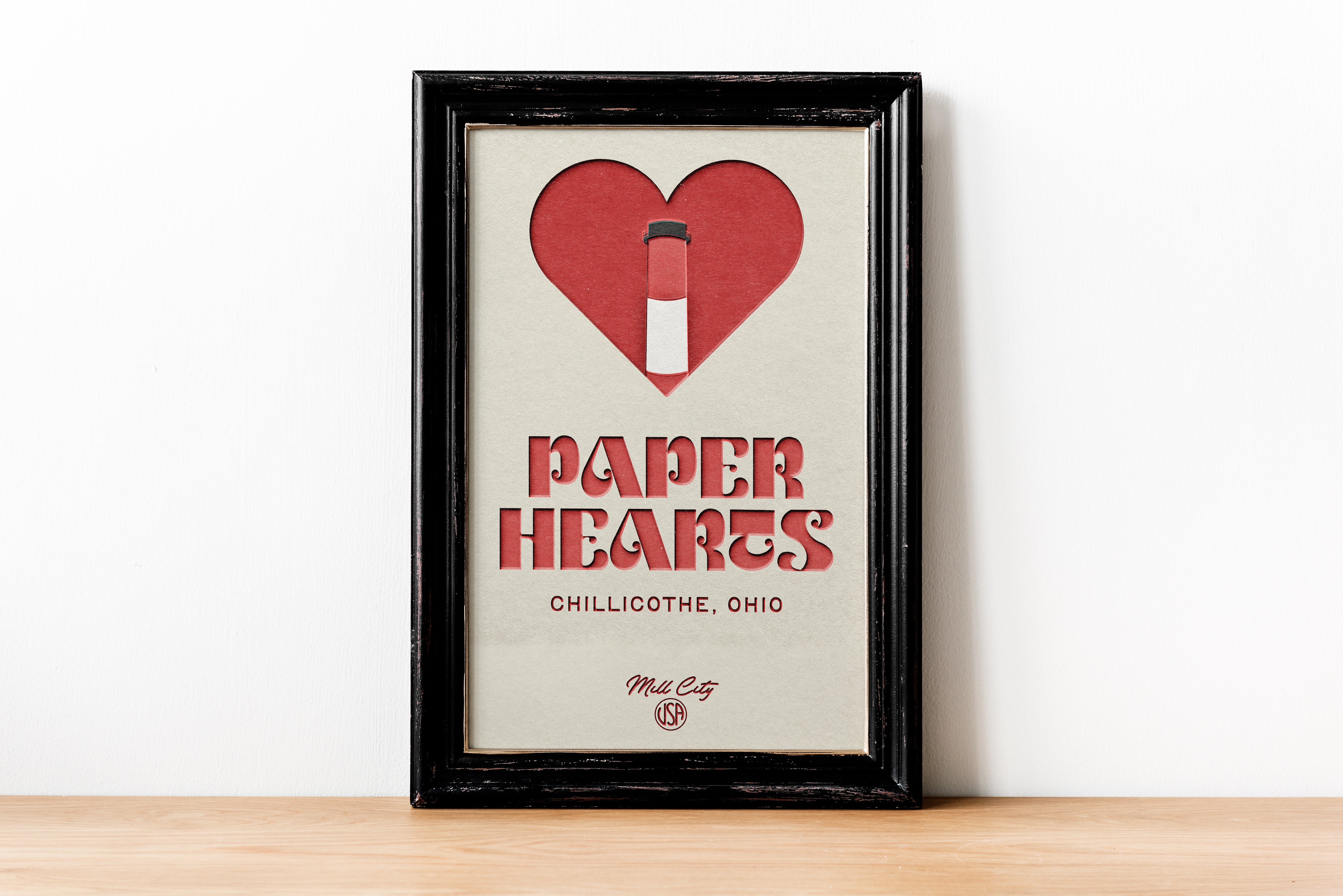 Paper Hearts Poster Print