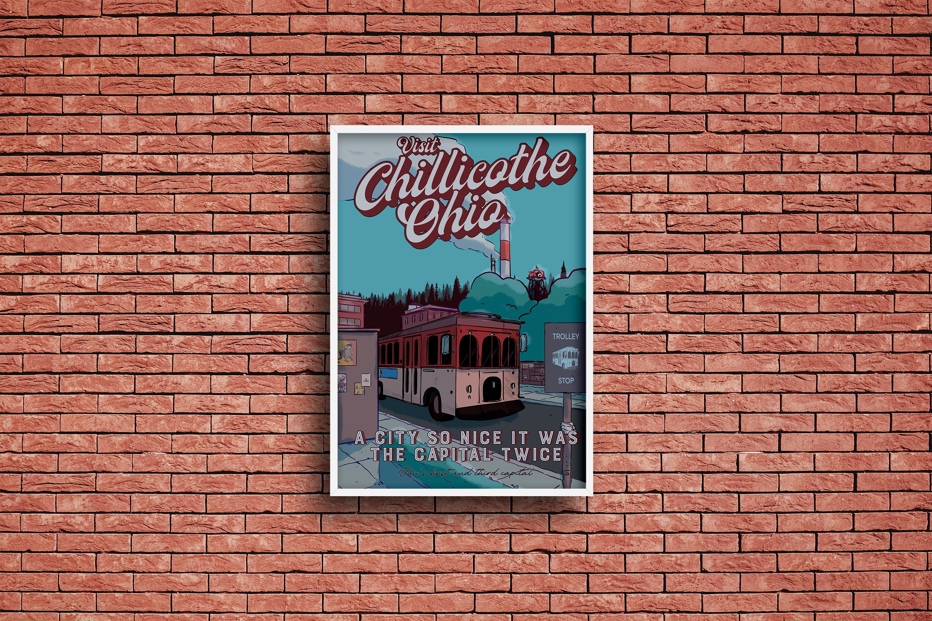 A City So Nice (Trolley) Poster Print